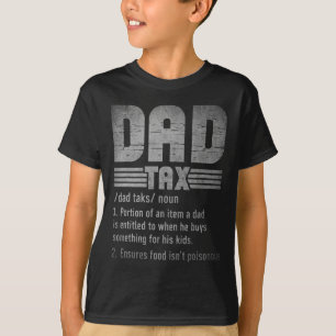 T-shirt Vintage papa Définition de l'impôt Hommes Drôle Fê
