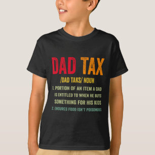 T-shirt Vintage papa Définition de l'impôt Vêtements Citat