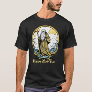 T-shirt Vintage Père Heure Nouvel An