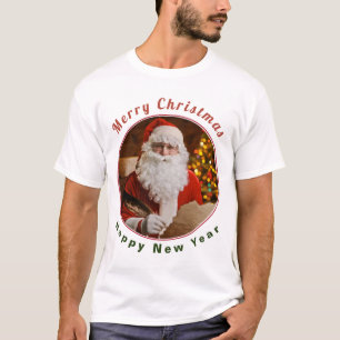 T-shirt Vintage Père Noël Nouvel An Personnaliser