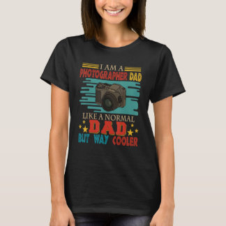 T-shirt Vintage Photographe Fier Papa Comme Un Papa Normal