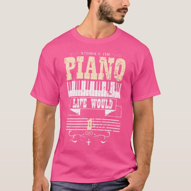T-shirt Vintage Piano (Devant)