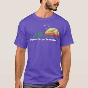 T-shirt Vintage Pigeon Forge Tennessee Sunset Souvenir
