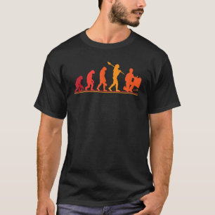 T-shirt Vintage Pipefitter Humain Evolution Plumer