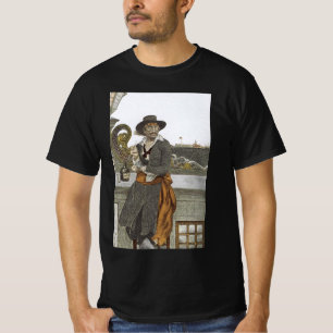 T-shirt Vintage Pirates, enfant sur le pont de l'Adventure