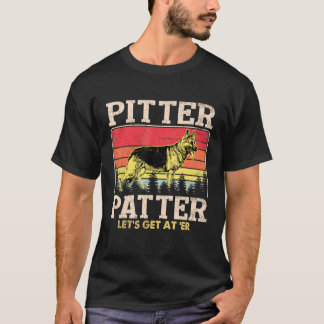 T-shirt Vintage Pitter Patter Allemand Berger Chien