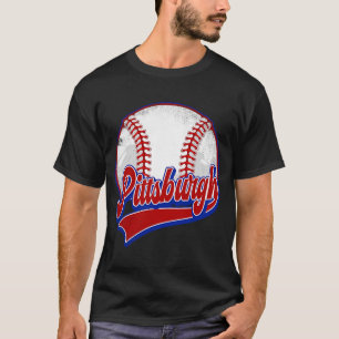 T-shirt Vintage Pittsburgh Cityscape