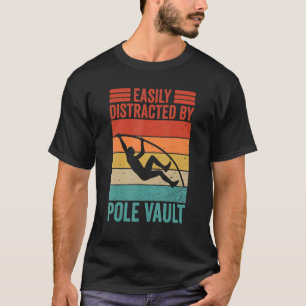 T-shirt Vintage Pole Vault Et Pole Jumper Athlete