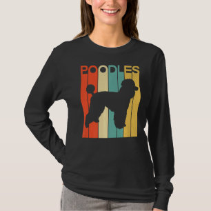 T-shirt Vintage Poodles Style Retro Poodle Chien