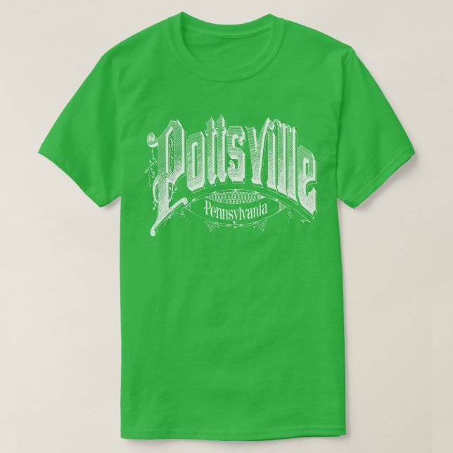 T-shirt Vintage Pottsville PA (Design devant)