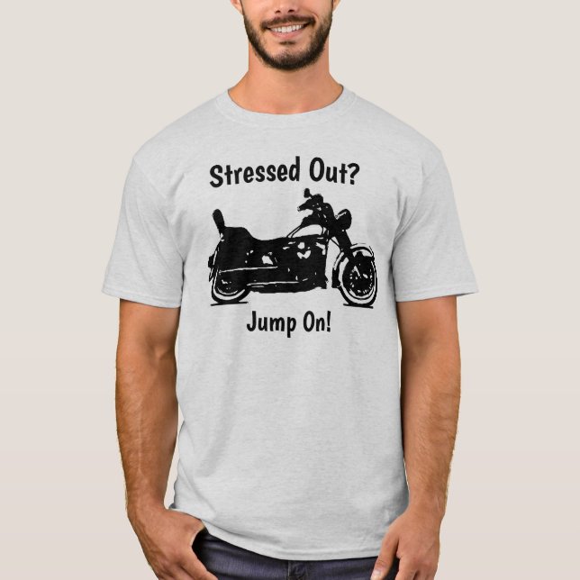 T-shirt vintage pour moto (Devant)
