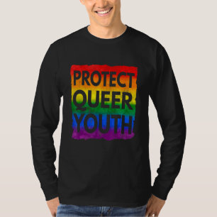 T-shirt Vintage Protéger Queer Jeunes Lgbt Pride