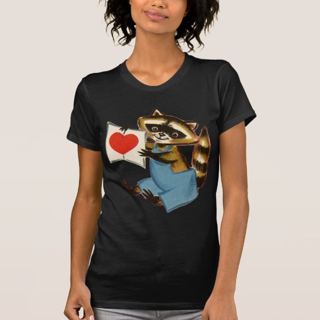 T-shirt Vintage Raccoon (Devant)