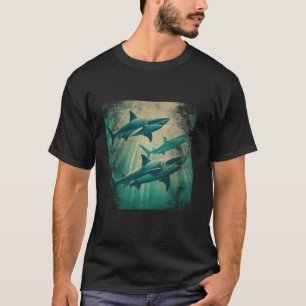 T-shirt Vintage Requin Lover Week Cool Requins Océan Anima