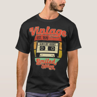 T-shirt Vintage Rétro 1970 Cassette Audio Vieilleries Mais