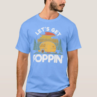 T-shirt Vintage Retro Camp Camper Motor Home Camping boy