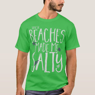 T-shirt Vintage Rétro Ces Plages M'Ont Fait Salé T-