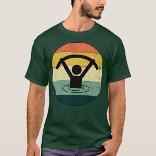 T-shirt Vintage Retro Eau Aérobic fitness aquatique Aqua