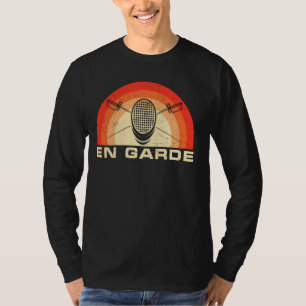 T-shirt Vintage Retro En Garde Fesque Masque Espagnol Fenc