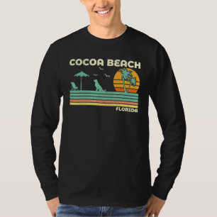 T-shirt Vintage Retro Famille Vacances Florida Cocoa Beach