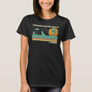 T-shirt Vintage Retro Famille Vacances Floride Trésor Isl