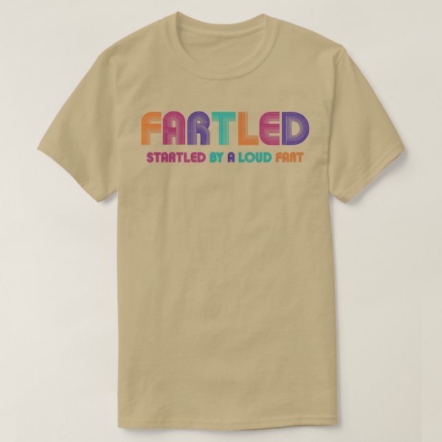 T-shirt Vintage Retro Fartled (Design devant)