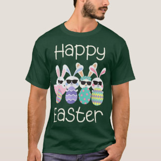 T-shirt Vintage Retro Happy Pâques Hoppy Pâques 