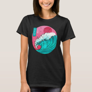 T-shirt Vintage Retro les années 70 80s Grande vague au la