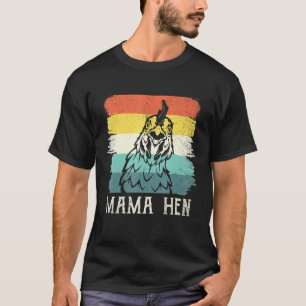T-shirt Vintage Retro Mama Hen Cute Chicken Maman