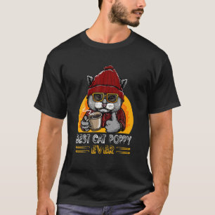 T-shirt Vintage Retro Meilleur Chat Poppy Jamais Drôle Pap