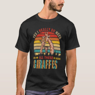 T-shirt Vintage Retro Oui J'Ai Vraiment Besoin De Tous Ces