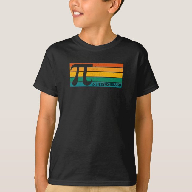 T-shirt vintage Retro Pi (Devant)