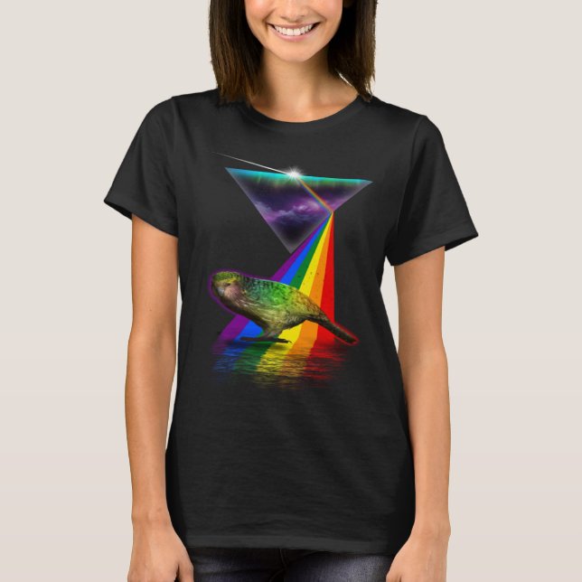 T-shirt Vintage Retro Prism Kakapo (Devant)