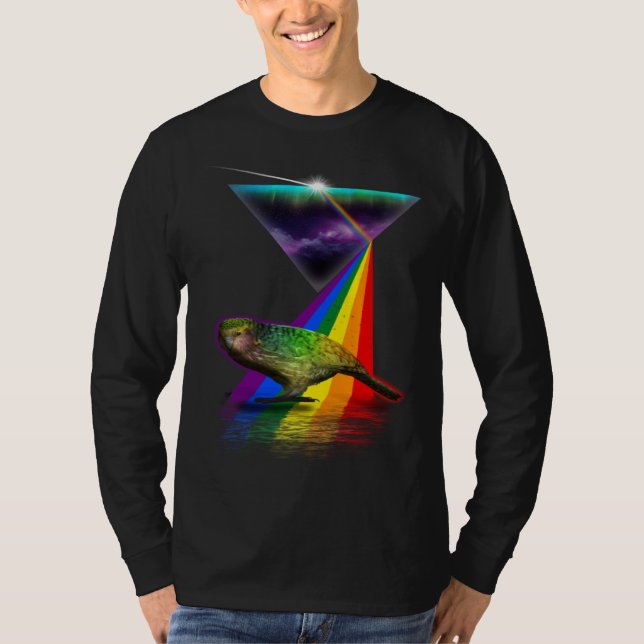 T-shirt Vintage Retro Prism Kakapo (Devant)