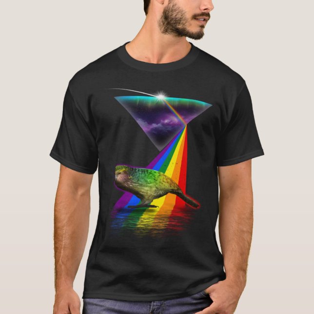 T-shirt Vintage Retro Prism Kakapo (Devant)