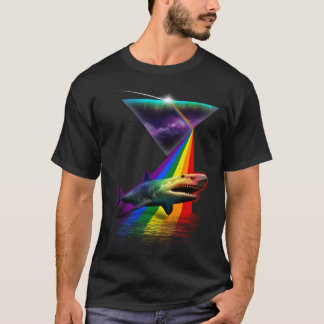 T-shirt Vintage Retro Prism Megalodon