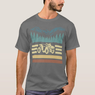 T-shirt Vintage Retro Quad Bike Rider 1035