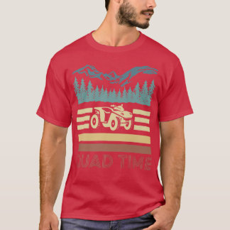 T-shirt Vintage Retro Quad Time 1039