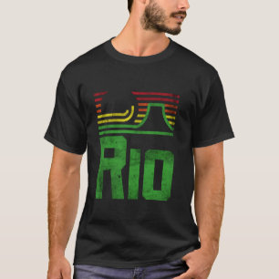 T-shirt Vintage Retro Rio Novelty Graphisme Tee - shirts e