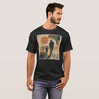 T-Shirt Vintage Rétro Silhouette Père et Fils