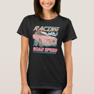 T-shirt Vintage Retro Style Motor Raceway Road Speed Racin