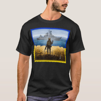 T-shirt Vintage Retro Ukraine Postage drapeau ukrainien
