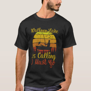 T-shirt Vintage Rétro Walloon Lake M'appelle Je Dois Y All