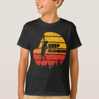 Vintage Rock Escalade Retro Climber Silhouette