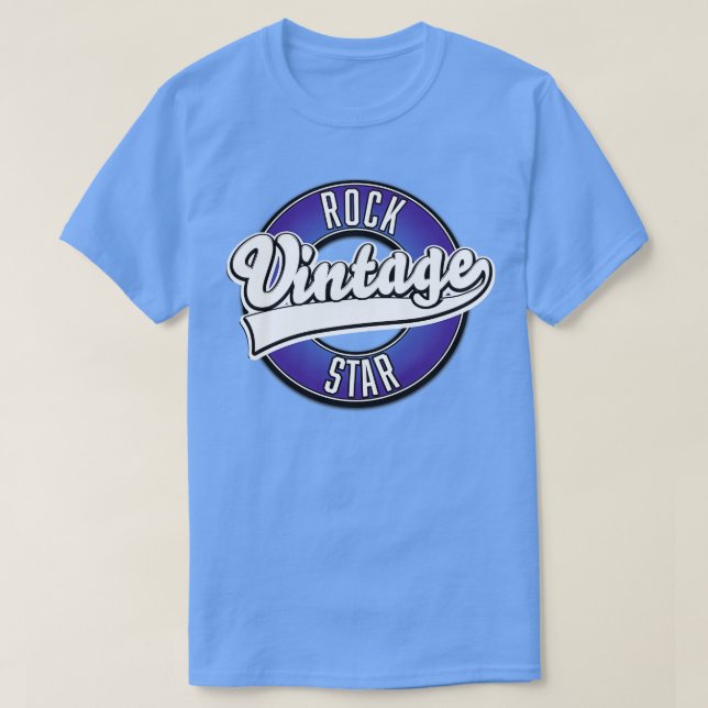 T-shirt Vintage Rock Star (Design devant)