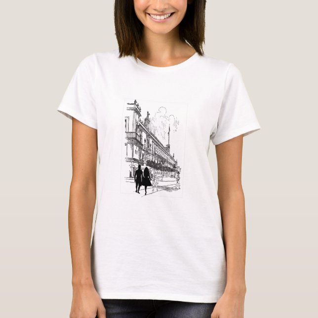 T-shirt Vintage romantique italie (Devant)