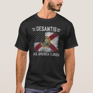 T-shirt Vintage Ron DeSantis 2024 Make America Florida Ame