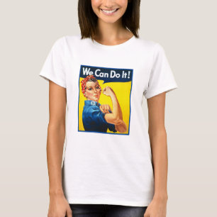 T-shirt Vintage Rosie le Riveter, la femme forte, le rétro
