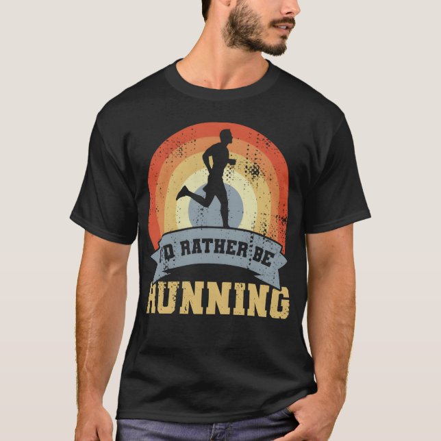 T-shirt Vintage Running Quote family (Devant)