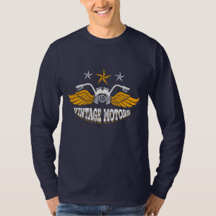 T-shirt vintage Rustic Motorcycle Hommes